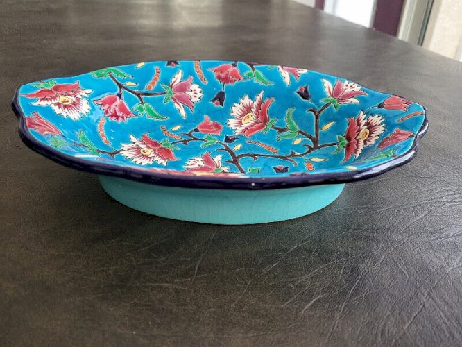 COUPE EN LONGWY FAIENCE FORME 3338 DECOR 5686