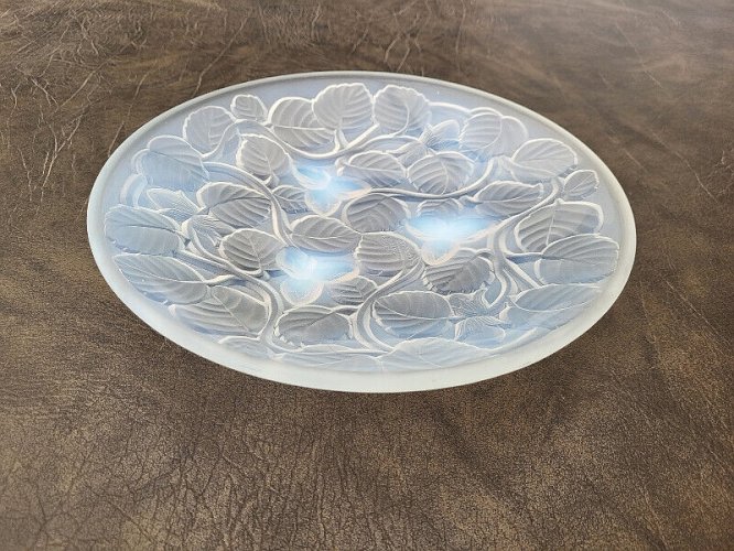 COUPE EN VERRE OPALESCENT SIGNEE ARVERS MADE IN FRANCE 1928 ART DECO N° 6