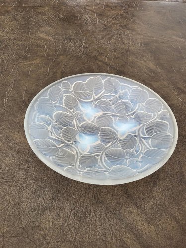COUPE EN VERRE OPALESCENT SIGNEE ARVERS MADE IN FRANCE 1928 ART DECO N° 6