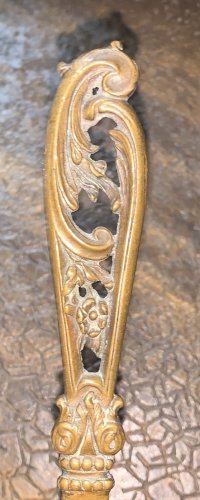 coupe papier en bronze de style rocaille XIXe