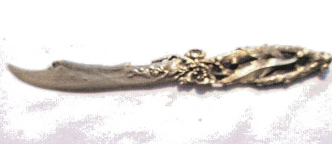 Coupe papier, Ouvre-lettre bronze Napoléon III: Feuilles, Fleurs, Tête d'animal