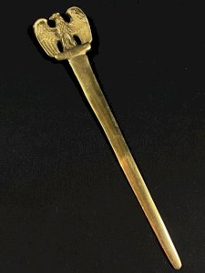 Coupe papier style Empire en bronze doré à décor de l'aigle impérial