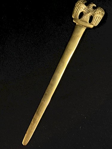 Coupe papier style Empire en bronze doré à décor de l'aigle impérial