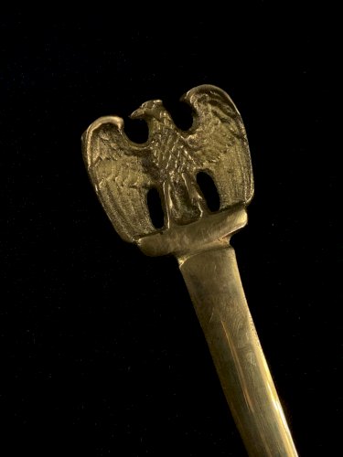 Coupe papier style Empire en bronze doré à décor de l'aigle impérial