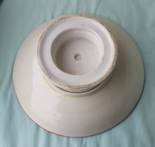 Coupe sur pied en céramique bambou