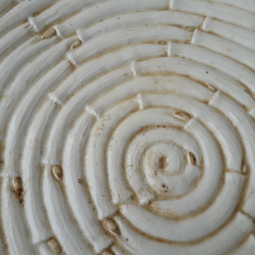 Coupe sur pied en céramique bambou