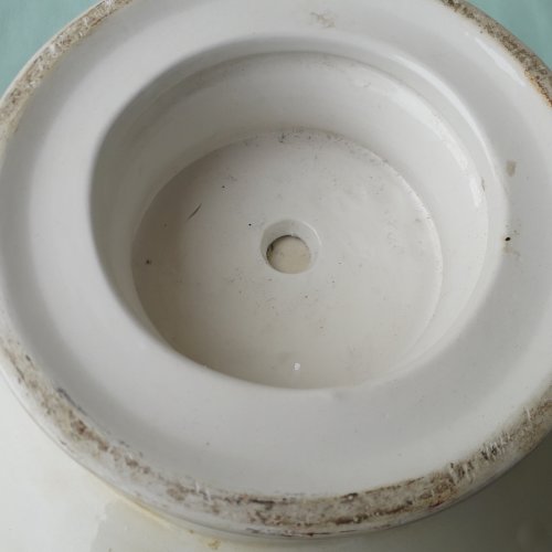 Coupe sur pied en céramique bambou