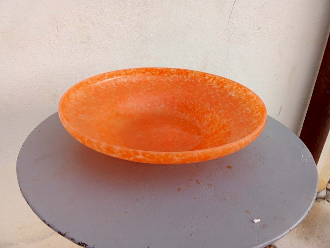 Coupe verre marmoréen