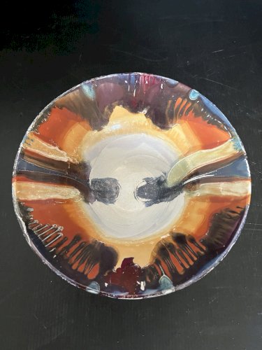 Coupe  Vide Poche céramique Signé Signature A Identifier 92 nl ? artisanat