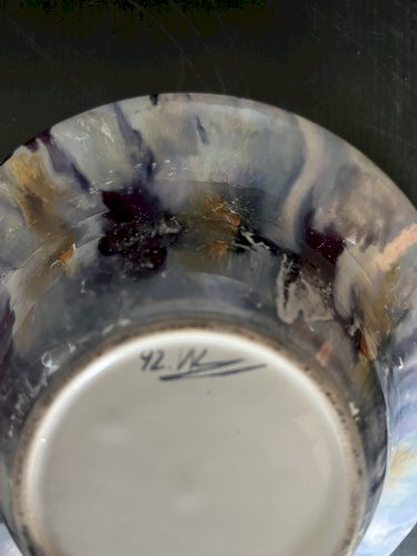 Coupe  Vide Poche céramique Signé Signature A Identifier 92 nl ? artisanat