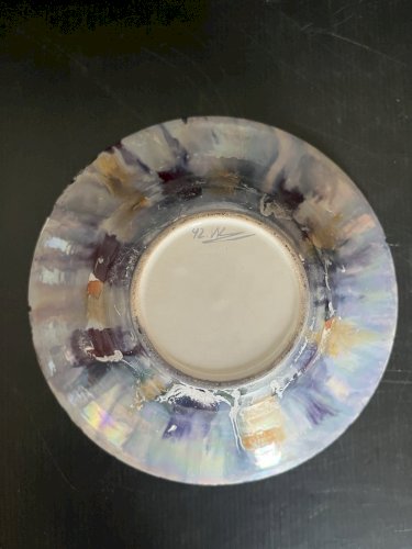 Coupe  Vide Poche céramique Signé Signature A Identifier 92 nl ? artisanat