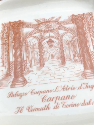 Coupelle carré rétro vintage en porcelaine Italienne Richard Ginori