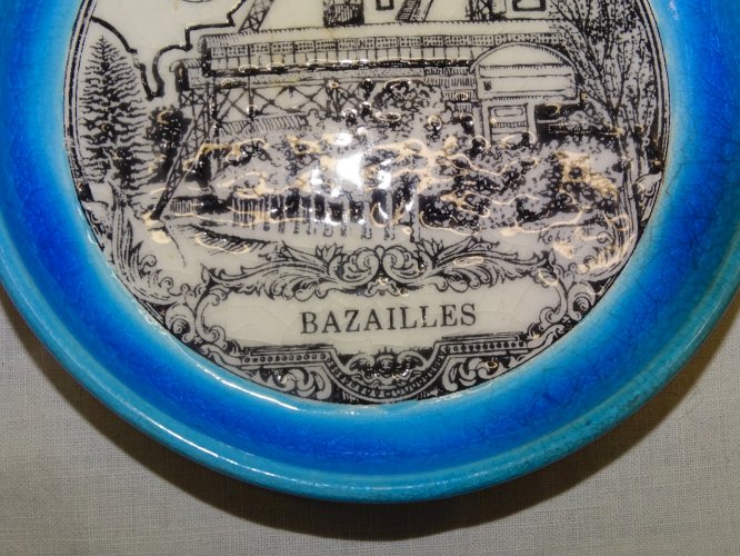 -COUPELLE  EMAUX Craquelés  SY JEAN L'AIGLE BAZAILLES SOUTIEN AUX MINEURS 1981 D
