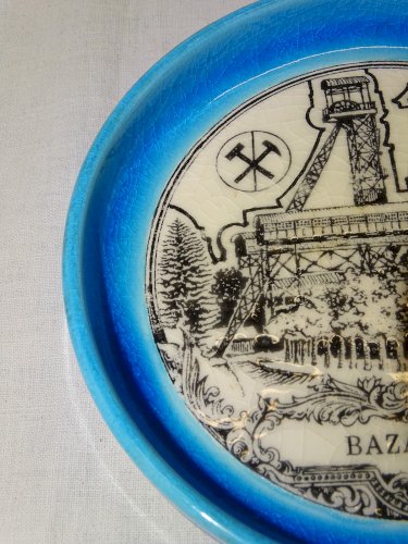 -COUPELLE  EMAUX Craquelés  SY JEAN L'AIGLE BAZAILLES SOUTIEN AUX MINEURS 1981 D