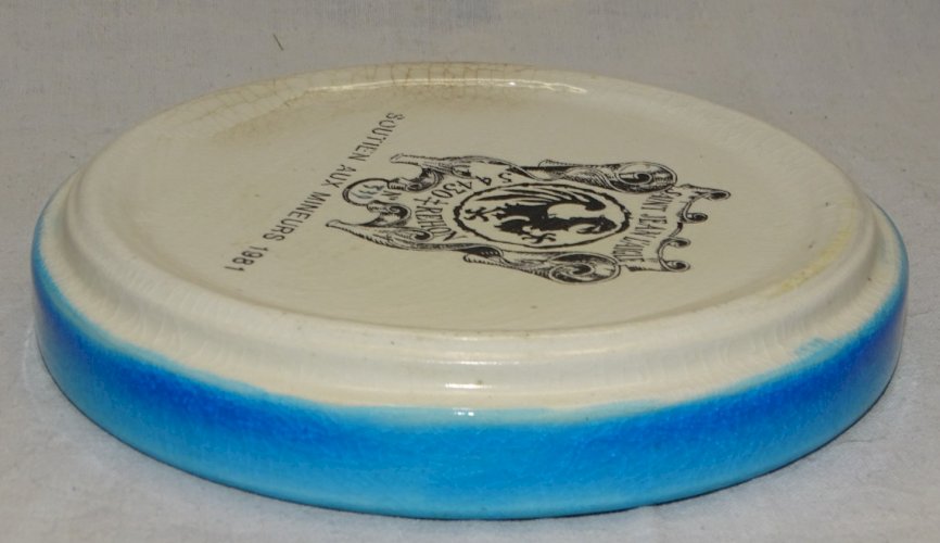 -COUPELLE  EMAUX Craquelés  SY JEAN L'AIGLE BAZAILLES SOUTIEN AUX MINEURS 1981 D