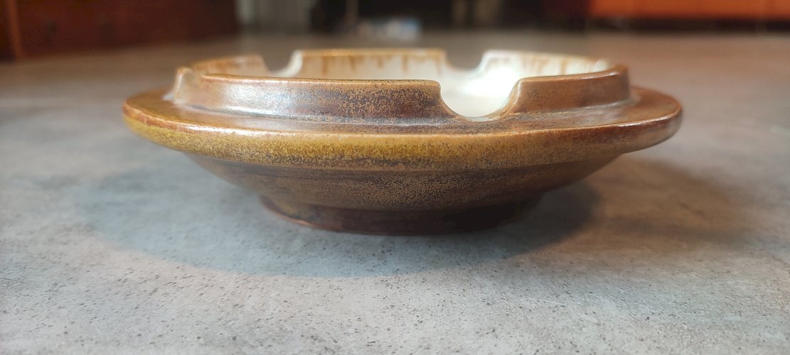 Coupelle signée Antoine Dubois céramique montoise années 30–40