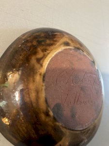 Terracotta Bowl Vallauris Alexandre Kostanda Abstract Pattern Ceramic