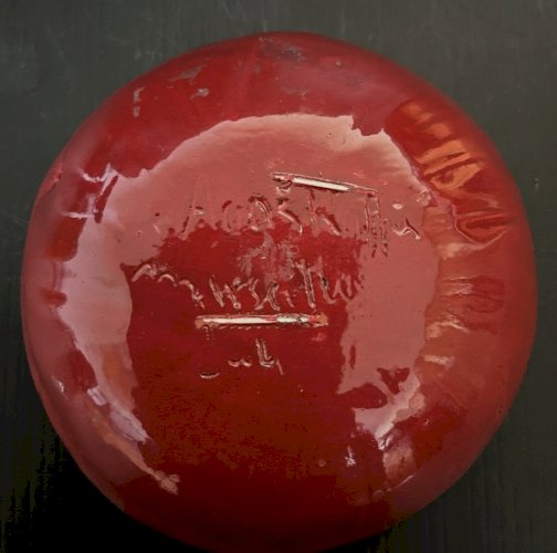 coupelle vide poche ceramique orange dorure Agnes Raffier Marseille artisanat