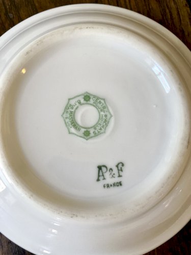 Coupelles de bistrot en porcelaine, Début XXe siècle