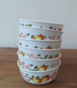  RAMEQUIN CUPS 664 apples NORMANDY ARCOPAL