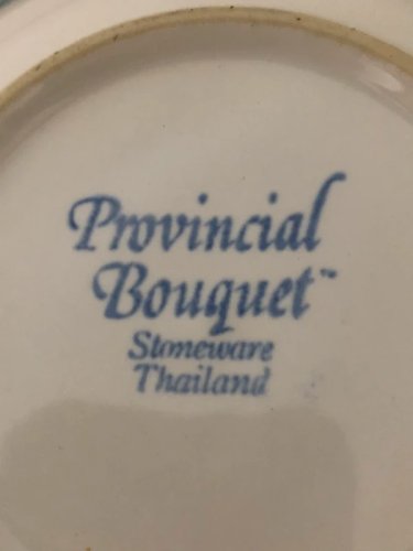 Coupelles rétro vintage Stoneware Bouquet Provençal