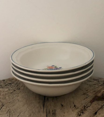 Coupelles rétro vintage Stoneware Bouquet Provençal