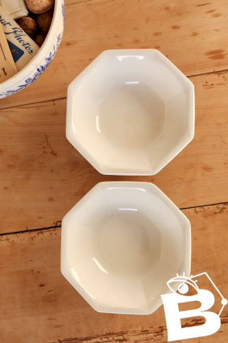 Coupelles vintage porcelaine anglaise Johnson Brothers modèle Perle