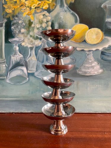 Coupes à glace dessert inox 18/10 vintage