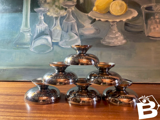 Coupes à glace en inox vintage