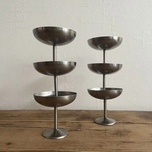 Coupes à glace vintage en inox