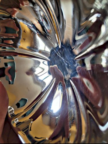 Coupes à glaces hautes vintage en inox, forme de fleur (lot de 12)