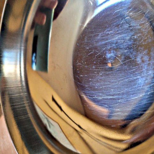 Coupes à glaces inox 18/10 IMB Italie, jambe dorée (lot de 6)