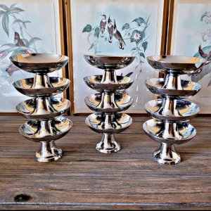 Coupes à glaces inox vintage Guy Degrenne (jusquà 18 disponibles)