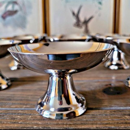 Coupes à glaces inox vintage Guy Degrenne (jusquà 18 disponibles)