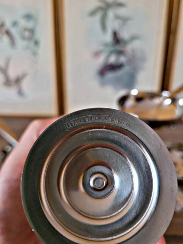 Coupes à glaces rondes Letang Rémy vintage inox 18/10 (lot de 6)