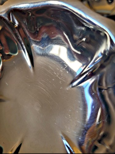 Coupes glaces inox Guy Degrenne, coupes basses forme de fleur