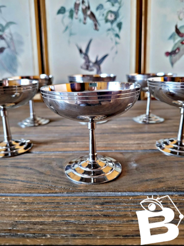 Coupes Létang Rémy pour glace, dessert en inox 18/10 (lot de 6)