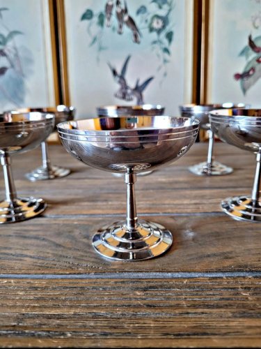 Coupes Létang Rémy pour glace, dessert en inox 18/10 (lot de 6)