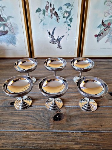 Coupes Létang Rémy pour glace, dessert en inox 18/10 (lot de 6)