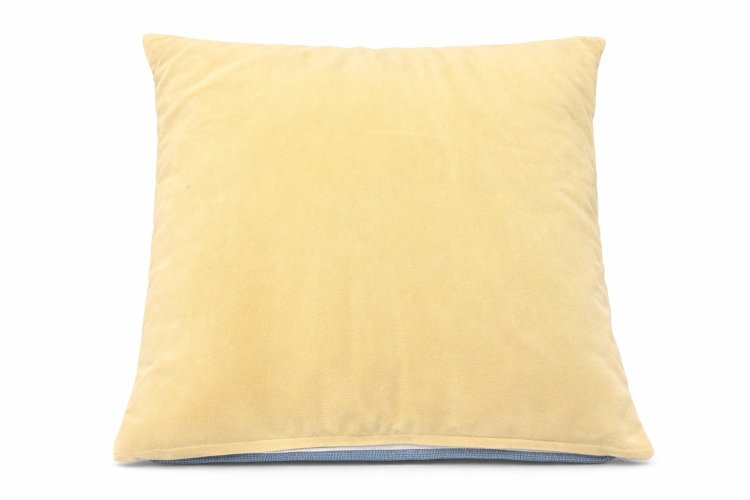 Coussin tapisserie instruments musique 45cm déhoussable vintage