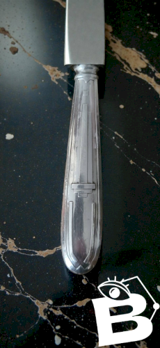 Couteau à beurre en argent Art déco