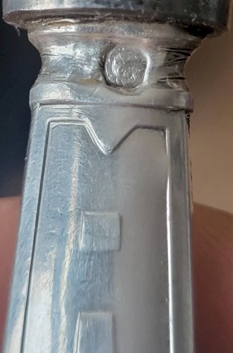 Couteau à beurre en argent Art déco