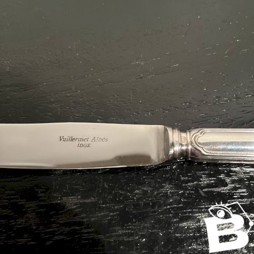 Couteaux en métal argenté