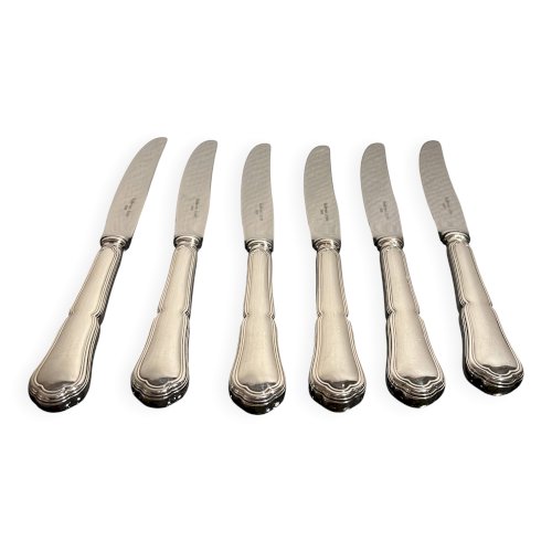 Couteaux en métal argenté