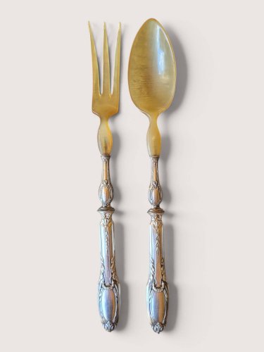 Couverts à salade en argent