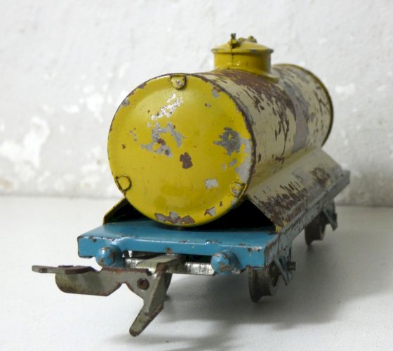 CR wagon citerne Shell – train ancien tôle lithographiée France années 50