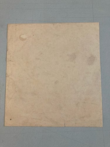 Crayon Sur Papier 1944 Jeanne Kosnick Kloss Art Brut Fermé Paysan Tracteur