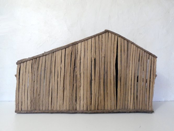 crèche Devineau – grande étable pour santons – Noël vintage