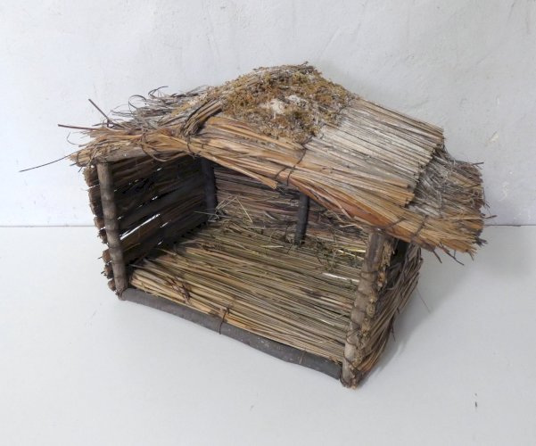 crèche Devineau – petite étable pour santons – Noël vintage