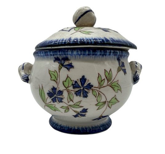 Creil & Montereau – Set de 5 Pots de Crème – Service Barbeau – XIXe